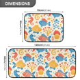 thumbnail image 4 of Dailycode 2 Pcs Kitchen Rug Set Non Slip Absorbent Soft Floor Mats for Kitchen Bathroom Cartoon Fish and Seahorse 19.7"x27.6"+19.7"x47.2", 4 of 7