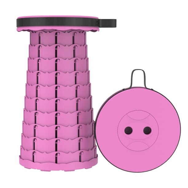Taburetes plegables retráctiles, taburete portátil para acampar, taburete plegable ligero pero más resistente para pesca actividades al aire libre, carga máxima de 600 libras WD.WDQZL Ropa