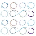 thumbnail image 1 of 16pcs Bracelets de Plage d'Été Chaîne Tressée Réglable, 1 of 5