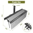 thumbnail image 4 of QinaQin 60-Inch Steel Landscape Rake with Three-Point Hook, Heavy-Duty Spring-Loaded Auger, Suitable for Pine Needles, Straw, Leaves, and Grass Clippings – Trailer Attachment, 4 of 7