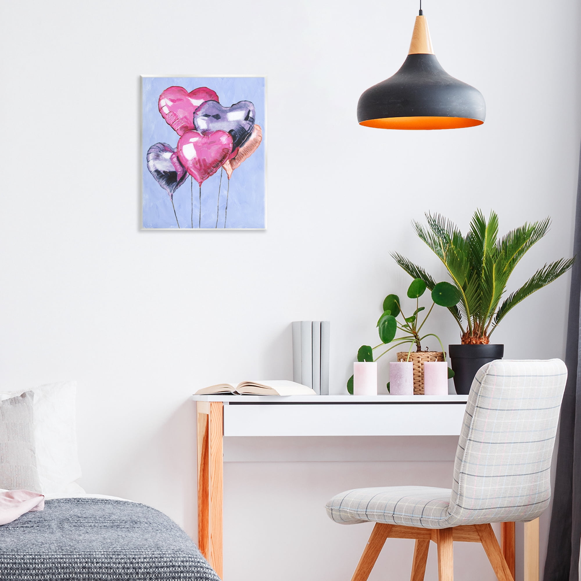 Stupell Industries Heart Balloons Celebration Wall Plaque Art, design by Michael Willett