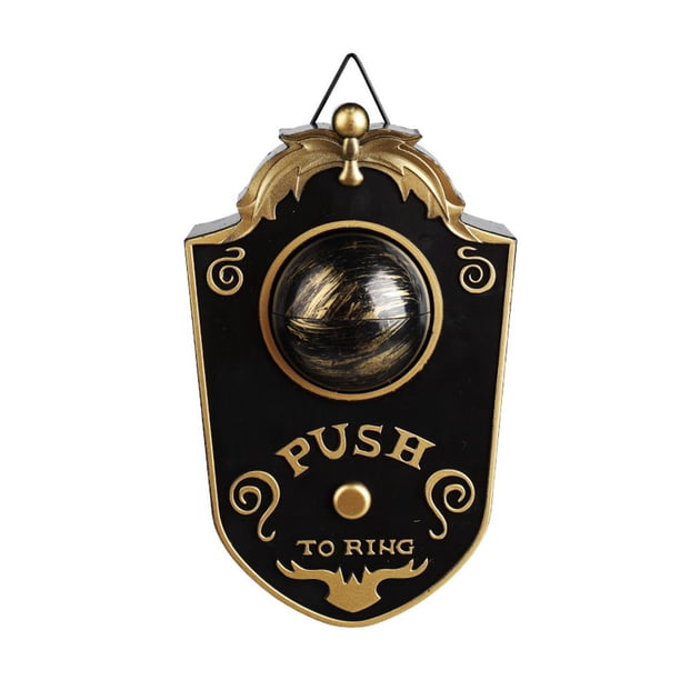 Timbre de Halloween Luminous Eyeball Bell Horror Prop Haunted Hanging para negro