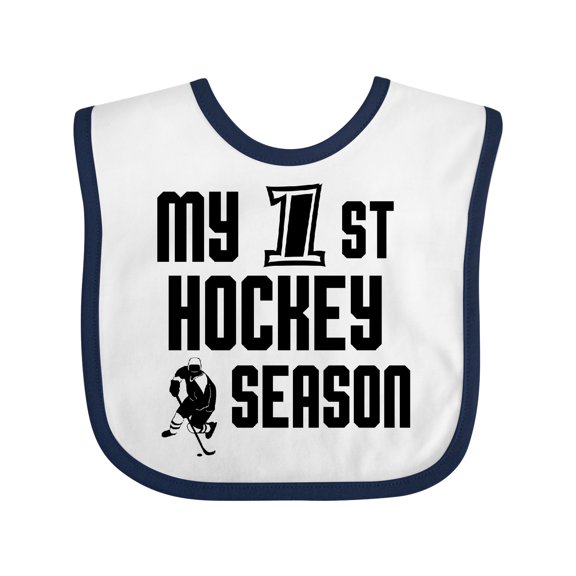 Inktastic My 1st Hockey Season Boys Baby Bib