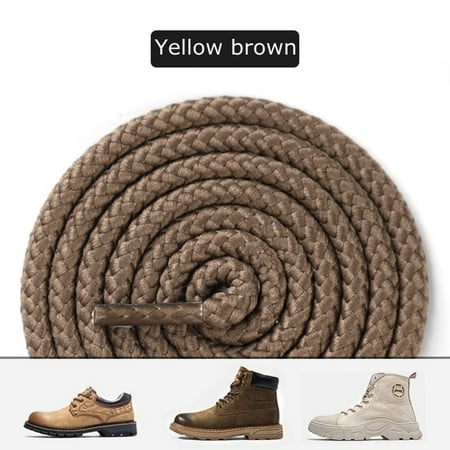 

1 Pair Round Shoe Laces For Martin Shoes Sneakers Shoelaces Solid Boots Shoelace Solid Weaving Wear-resistant Shoestring