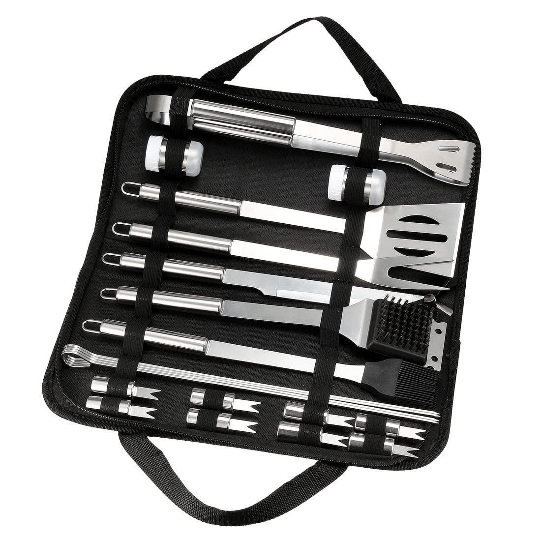 Uxcell 20 in 1 BBQ Grill Tool Set Grilling Accessories with Carrying