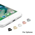 thumbnail image 2 of 5 tapones antipolvo de metal para iPhone 13 12 Pro Max, color negro, 2 of 4