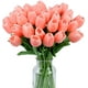 thumbnail image 1 of 15 tulipanes artificiales de seda de tacto real para decoración del hogar, Día de la Madre, primavera, boda, ramos, arreglos florales., 1 of 8