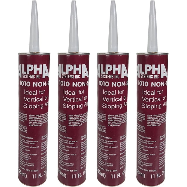Sellador de calafateo Alpha Systems 1010 antidescuelgue blanco 325 ml, 4 unidades