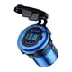 thumbnail image 2 of Toma de corriente del cargador USB L4 Dual Quick Charge 3.0 con voltímetro + interruptor 12-24V, 2 of 2