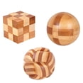 thumbnail image 1 of ColoMX 3 unids Intelectual Puzzle Toys Lock Toys Bamboo Kong Ming Lock Toys para niños, 1 of 7