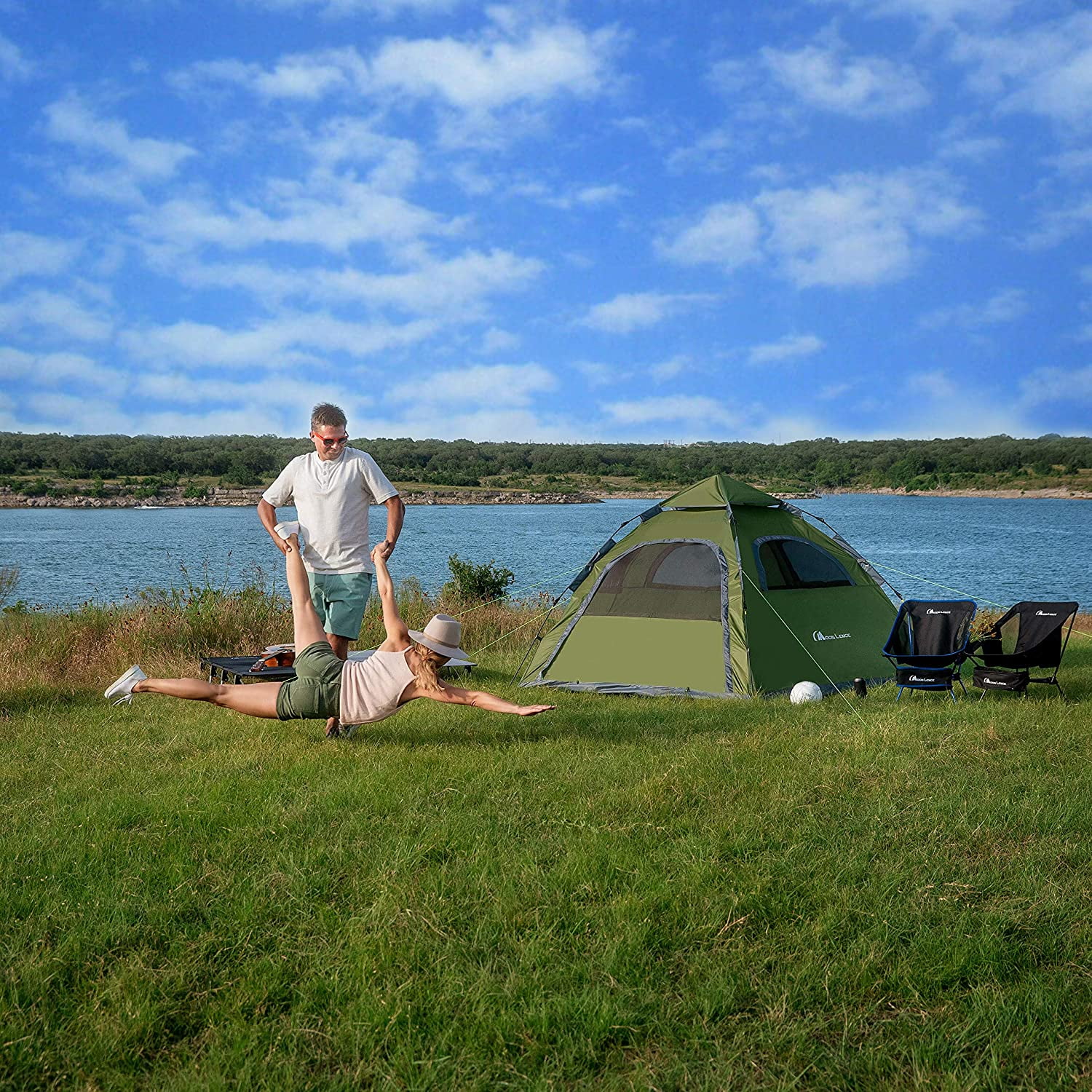 Moon Lence Instant Pop Up Tent Family Camping Tent 4 5 Person Portable Tent Automatic Tent Waterproof Windproof For Camping Hiking Mountaineering Walmart Com Walmart Com