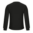 thumbnail image 5 of dzxyzu Men's Regular-Fit Long-Sleeve T-Shirt Casual Crewneck Solid Color Pullover Sweatshirt Big and Tall Loose Workout Running Shirts Tops Black, 5 of 6