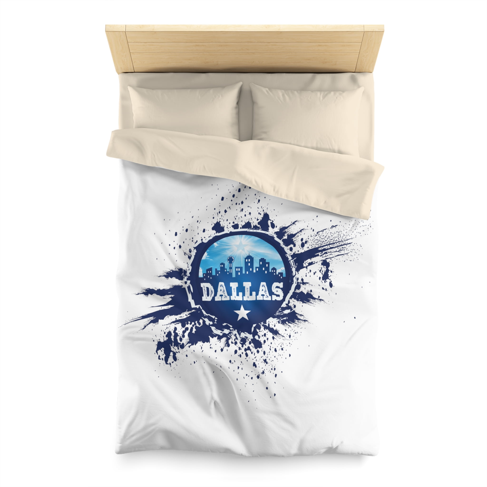 Dallas Texas Microfiber Duvet Cover, custom duvet cover, Home decor
