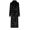 thumbnail image 3 of ZTTD Men's Winter Lengthened Plush Shawl Bathrobe Home Clothes Long Sleeved Robe Coat, 3 of 9