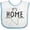 White and Blue, variant on Inktastic It's Home- State of Nevada Outline Distressed Text Boys or Girls Baby Bib