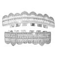 thumbnail image 2 of Diamond Grill Caps Disfraz de colmillos e inferior Cosplay para Plata inferior Sunnimix parrilla de dientes, 2 of 8
