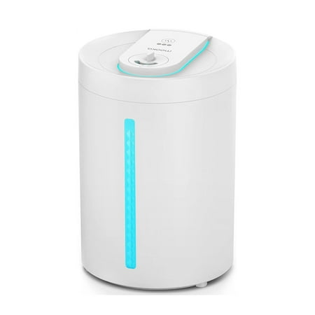 

MOOKA Humidifiers Top Fill Cool Mist Humidifier for Bedroom Large Room Baby Home Quiet Ultrasonic Essential Oil Diffuser UHM-JS02 4L white