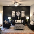 thumbnail image 6 of RunMin Grocery Store 17.71" x 118" Black Silk Wallpaper Peel and Stick Embossed Self Adhesive Black Contact Paper Removable Kitchen Vinyl Textured Wall Paper Cabinet Furniture Shelf Liner, 6 of 16
