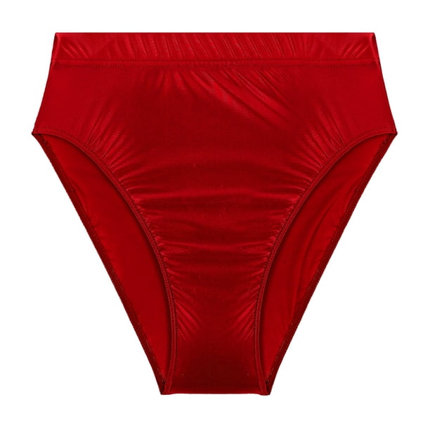 Men Glossy High Waist Briefs Underwear Swimwear Solid G-string Underpants Swimsuit Bottom Bathing Suit for Pool Beach SunbathingXXL Gong Bohan LED