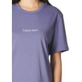 thumbnail image 3 of Calvin Klein Womens Structure Lounge Short Sleeve Crew Neck T-Shirt X-Small Bleached Denim, 3 of 4