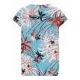 thumbnail image 5 of up to 60% off Gifts Usmixi Shirts for Women Sexy Lace Patchwork Hollow out Loose Fit Pleated Hem Tee Tops Summer Trendy Floral Short Sleeve Round Neck Ladies Blouses Light Blue XXL, 5 of 5