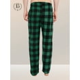 thumbnail image 3 of North 15 Mens Super Cozy Buffalo Plaid Micro Fleece Pajama Pants-1235-Green-XXL, 3 of 9