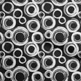 thumbnail image 1 of oneOone Polyester Spandex Black Fabric Abstract Craft Projects Decor Fabric Printed By The Yard 56 Inch Wide, 1 of 5