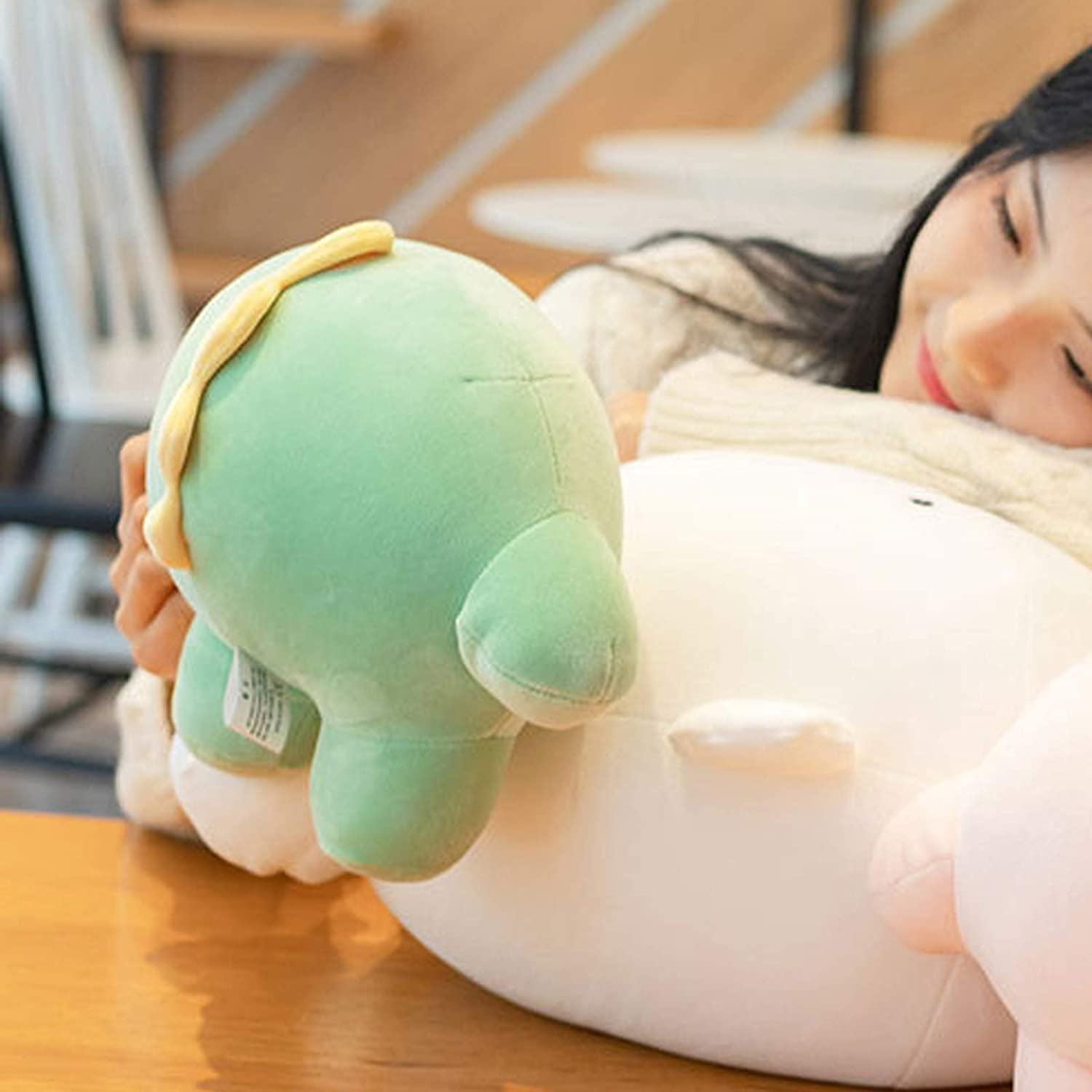 Htooq 9 Inch Cute Bear Plush Stuffed Animal Body Pillow Fat Cartoon Cylindrical Body Pillows For Kids Super Soft Hugging Toy Gifts For Bedding Kids