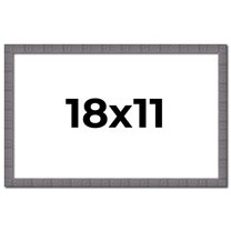 18x11 Frame Blue Kingsley Pewter Solid Wood Picture Frame Width 0.75 Inches |Interior Depth 0.5