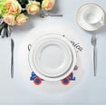 thumbnail image 4 of GZHJMY Independence Day Round Placemats for Dining Table, Non-Slip Heat-Resistant Polyester Table Mats Set of 4 Washable Table Mats for Kitchen Dining Table Decoration, 4 of 6