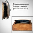 thumbnail image 3 of Madosh Purses for Women Genuine Leather Small Sling Evening Purse Crossbody Bag Ladies Shoulder Satchel, 3 of 5
