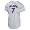 Dansby Swanson Chicago_Cubs Youth White Home Game Player Jersey