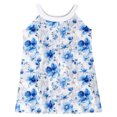 thumbnail image 4 of Hrsba Kids Summer Dress,Casual Sleeveless Dress for Girls,Toddler Kids Girls Cute Flower Sleeveless Camisole Dress A Line Suspenders Wrinkle Dress, 4 of 5