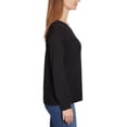 thumbnail image 3 of Ella Moss Women's Soft Ribbed Knit V-Neck Sweater-Black / M, 3 of 5