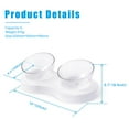 thumbnail image 4 of Laifug Cat Feeding Bowl/Double Feeders Elevated Pet Food Water Bowl, White, 4 of 5
