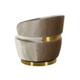 thumbnail image 3 of TOV Furniture Austin Champagne Velvet Swivel Chair, 3 of 6