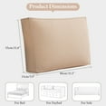 thumbnail image 2 of Desirable Life Corduroy Headboard Pillow 31.5" x 21.6" x 5.9" Full-Filled Backrest Wedge for Bed/Dorm Removable Washable Cover Supportive Reading Pillow, 2 of 7