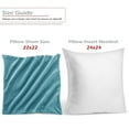 thumbnail image 3 of Nestl Velvet Throw Pillow Covers Solid Square Soft Decorative Pillow Cover for Sofa, 20" x 20", Beach Blue, Pack of 4, 3 of 8