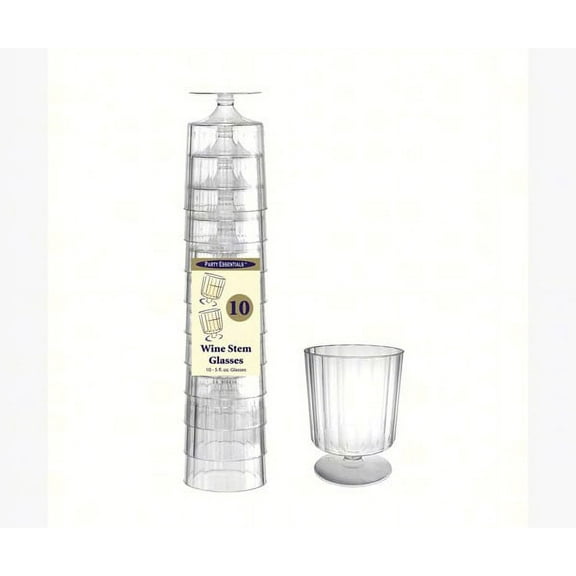 North West Enterprises NWEN510 1 pc 5 oz Elegance/Deluxe Wine Stems - Clear 10 ct