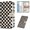 F-Checkerboard Icons, variant on Registration and Holder, PU Leather Document Organizer for Glove Box, Auto Document Holder with Closure, Card Slots, Pockets & Easy Access Slot - Checkerboard Icons