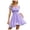 Purple, variant on Angala Women's Tie Back Square Neck Short Puff Sleeve Casual Dresses A Line Mini Dress Classic Beautiful Casual Women's Dress