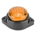 thumbnail image 2 of 12V 6LED Mini Marqueur Latéral Rond Indicateur de Signalisation Lampe de Dégagement pour Remorque Camion (Jaune), 2 of 8
