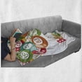 thumbnail image 6 of Bingo Soft Flannel Fleece Throw Blanket, Lottery Game Illustration Colorful Balls with Various Number and Bingo Lettering, Cozy Plush for Indoor and Outdoor Use, 50" x 70", Multicolor, by Ambesonne, 6 of 6