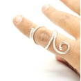 thumbnail image 2 of SS DESIGNS Sterling Silver Swan Swirl Adjustable Splint Ring for PIP & DIP Joints | Wire Therapy Ring for RA Rheumatoid Arthritis, Trigger Finger & EDS | Elegant Handmade Joint Support Ring, 2 of 7