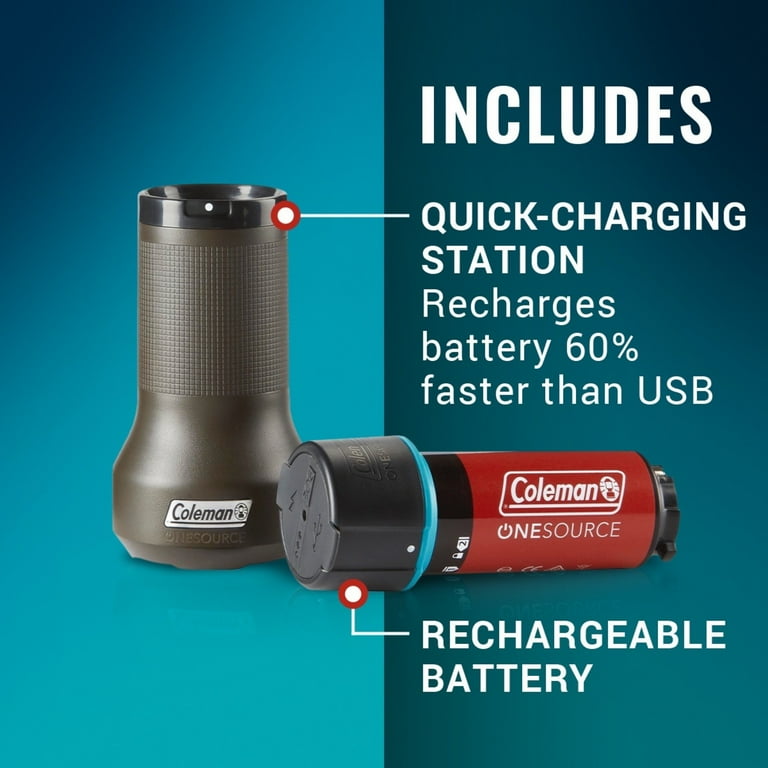 Coleman® OneSource™ Rechargeable Lithium-Ion Battery & 1-Port  Quick-Charging Station