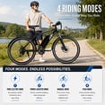 thumbnail image 6 of ZNH 500W Class 2 Electric Bike for Adults, 26", Removable 374.4Wh Lithium-Ion Battery, 20MPH Top Speed, Front Suspension, UL 2849 Certified, 6 of 13