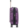 thumbnail image 7 of Rockland Melbourne Hardside Expandable Spinner Wheel Luggage, Carry-On 20-Inch and Tote 14-Inch, Purple, 7 of 7