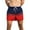 1#-Red, variant on YYDGH On Clearance Gradient Swim Trunks for Mens Quick Dry Board Beach Shorts Drawstring Hawaiian Shorts Swimwear with Mesh Lining(1#-Black,S)