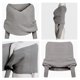 thumbnail image 2 of Bufanda Para Mujer, Chal, Moda De Invierno, Unisex, Cálido, Tejido De Ganchillo, Chal, Capa Con Mangas, 2 of 4
