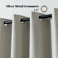 thumbnail image 6 of Sonive Blackout Curtains set of 2 Ultra Lightweight Grommet Top Living Room Bedroom Curtains, Beige, 42"Wx72L"(2 Panels), 6 of 10